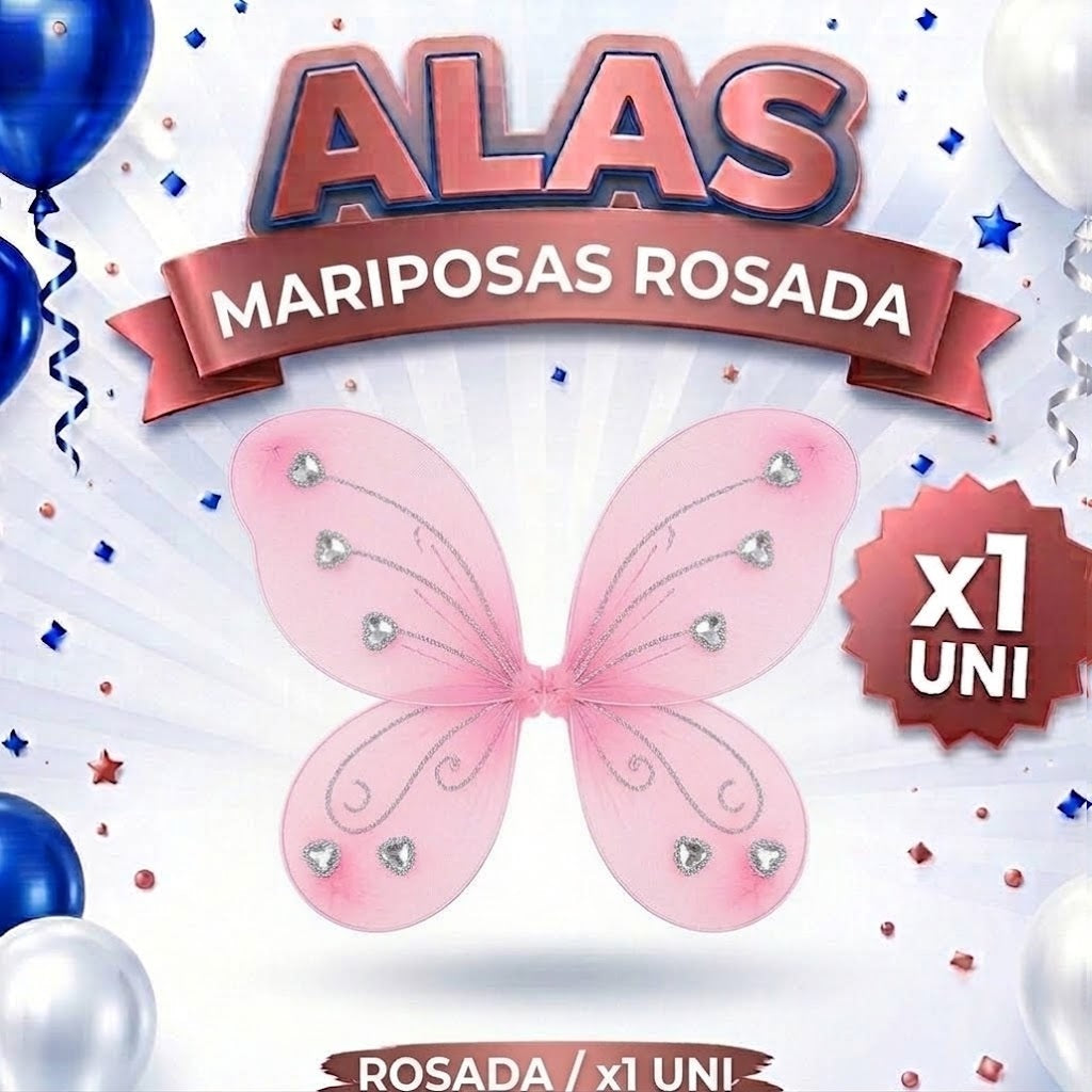 Alitas de Mariposas mix x1 - Alas de Disfraz para Niños