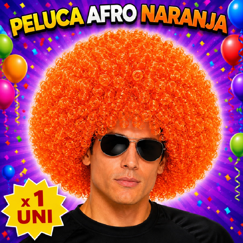 Pelucas Afro de Colores para Fiesta, Carnaval, Halloween y Cotillón