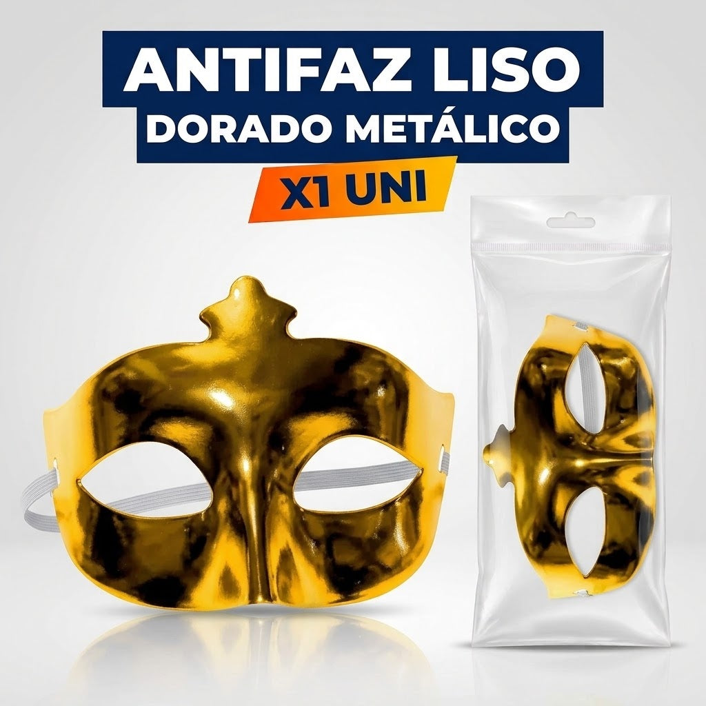 Antifaz Liso x1 – Accesorio Fiesta, Disfraz y Cotillón