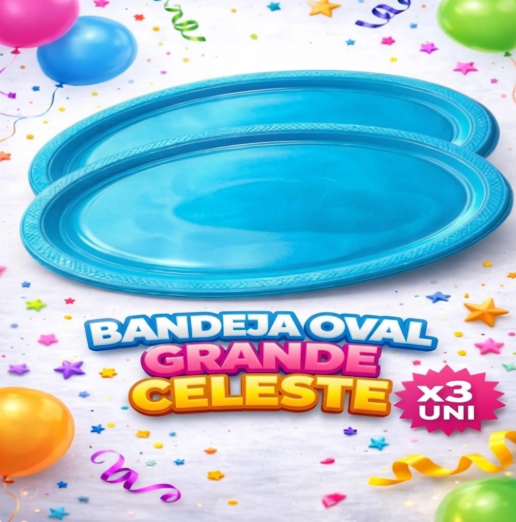 Bandejas Ovales Grandes x3 – Bandeja para Fiesta