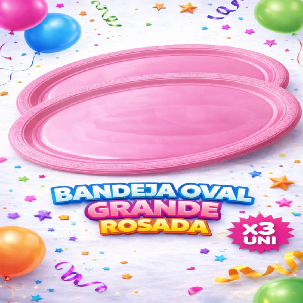 Bandejas Ovales Grandes x3 – Bandeja para Fiesta