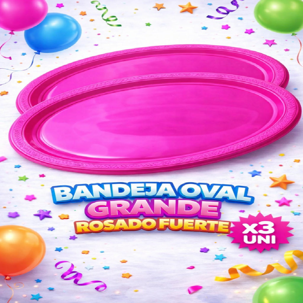 Bandejas Ovales Grandes x3 – Bandeja para Fiesta
