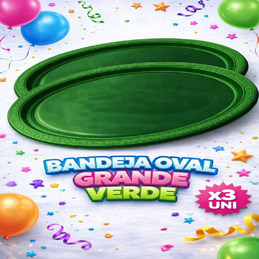 Bandejas Ovales Grandes x3 – Bandeja para Fiesta