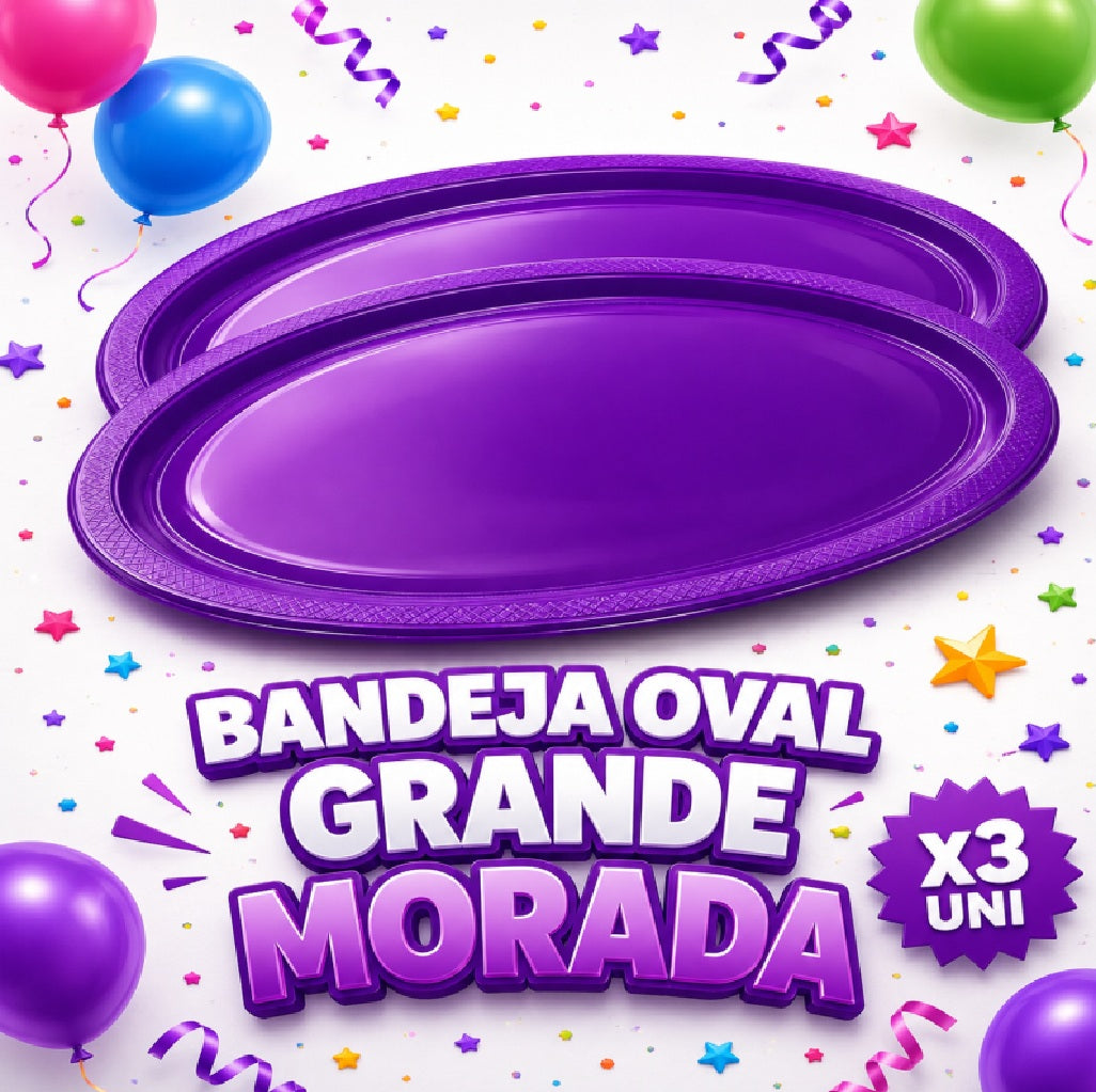 Bandejas Ovales Grandes x3 – Bandeja para Fiesta