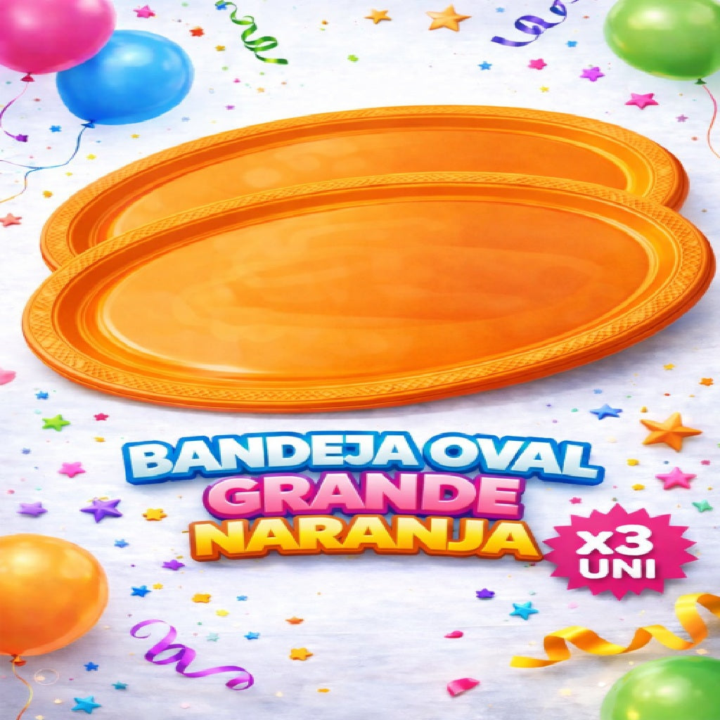 Bandejas Ovales Grandes x3 – Bandeja para Fiesta