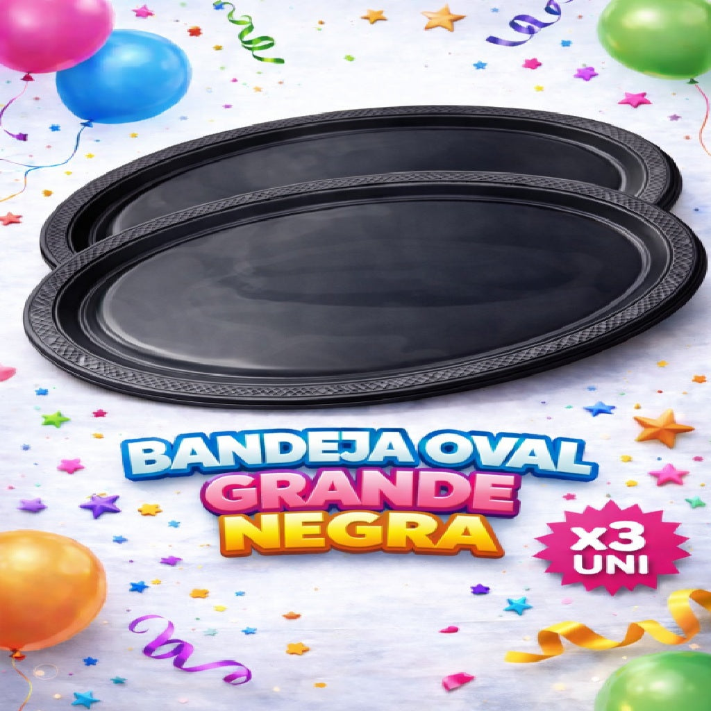 Bandejas Ovales Grandes x3 – Bandeja para Fiesta