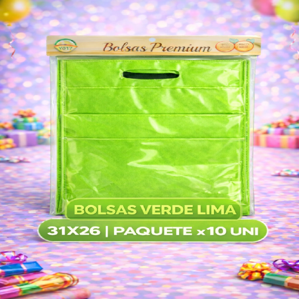 Bolsas de TNT Colores x6 – 31 x 25 cm, Bolsas para Regalos, Cumpleaños y Bolsas Sorpresa