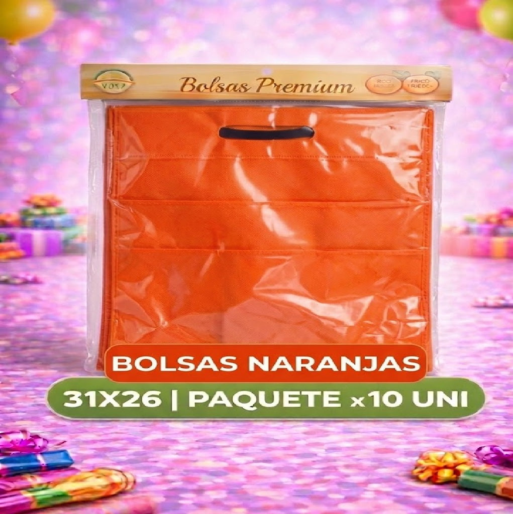 Bolsas de TNT Colores x6 – 31 x 25 cm, Bolsas para Regalos, Cumpleaños y Bolsas Sorpresa