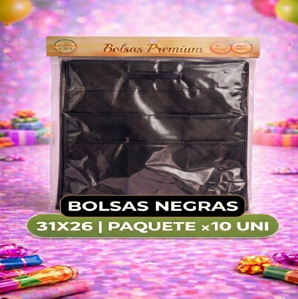 Bolsas de TNT Colores x6 – 31 x 25 cm, Bolsas para Regalos, Cumpleaños y Bolsas Sorpresa