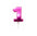 Velas Numerales Holográficas Fucsia – Velas de Cumpleaños