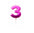 Velas Numerales Holográficas Fucsia – Velas de Cumpleaños