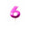 Velas Numerales Holográficas Fucsia – Velas de Cumpleaños
