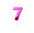 Velas Numerales Holográficas Fucsia – Velas de Cumpleaños