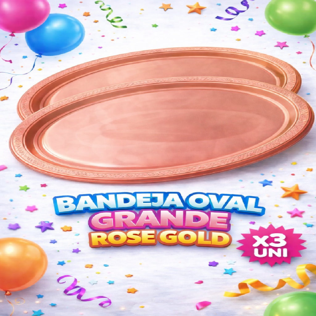 Bandejas Ovales Grandes x3 – Bandeja para Fiesta