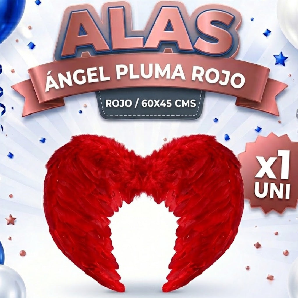 Alitas de Angel 60X45 CM Mix x1 - Alas de Disfraz para Niños