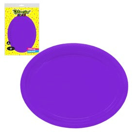 Bandejas Ovaladas 12” x5 Unidades – Bandejas Plásticas para Picoteo